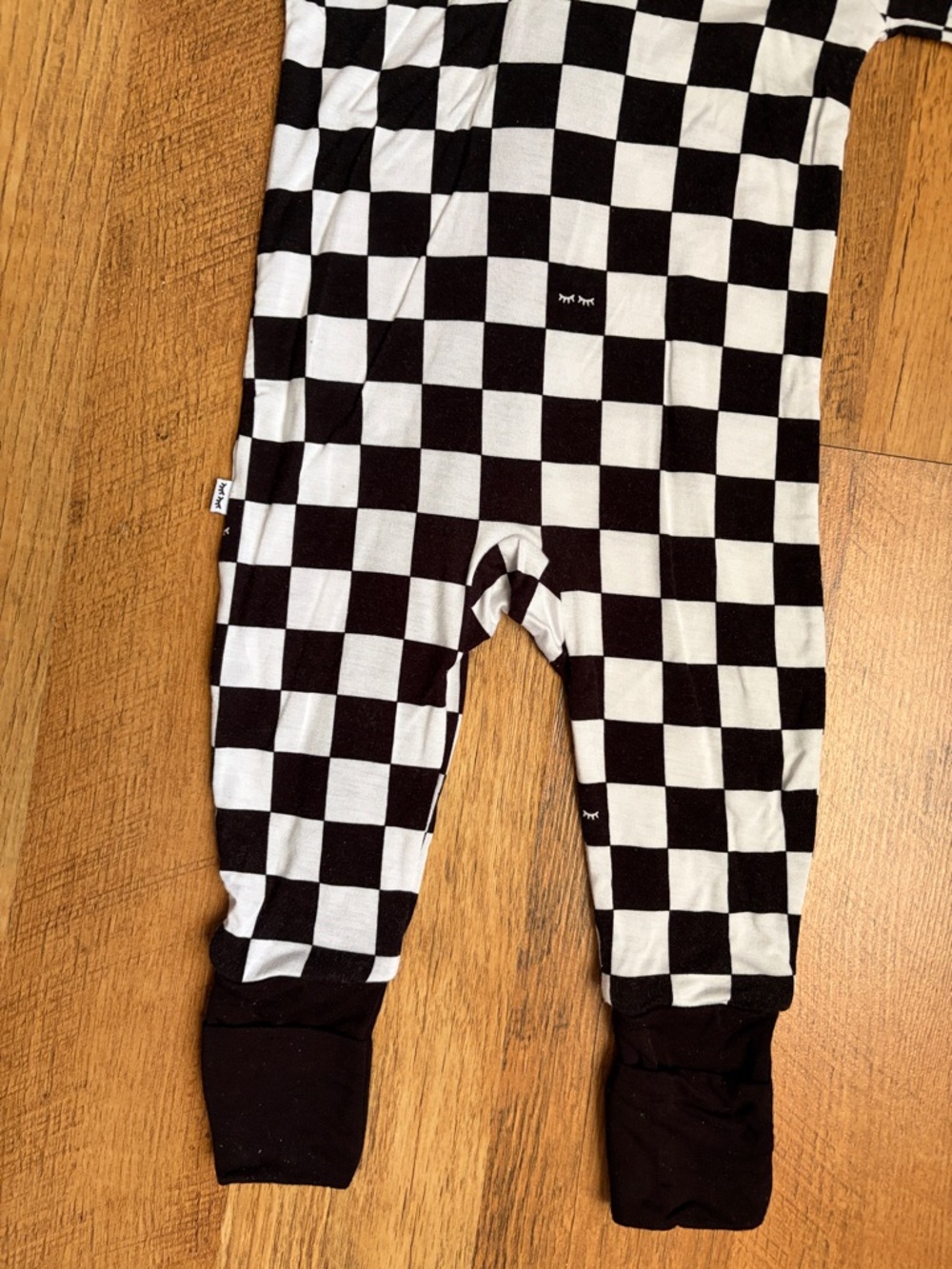 Little Sleepies Black & White Cool Checks Zippy 0-3M - Picture 7 of 7